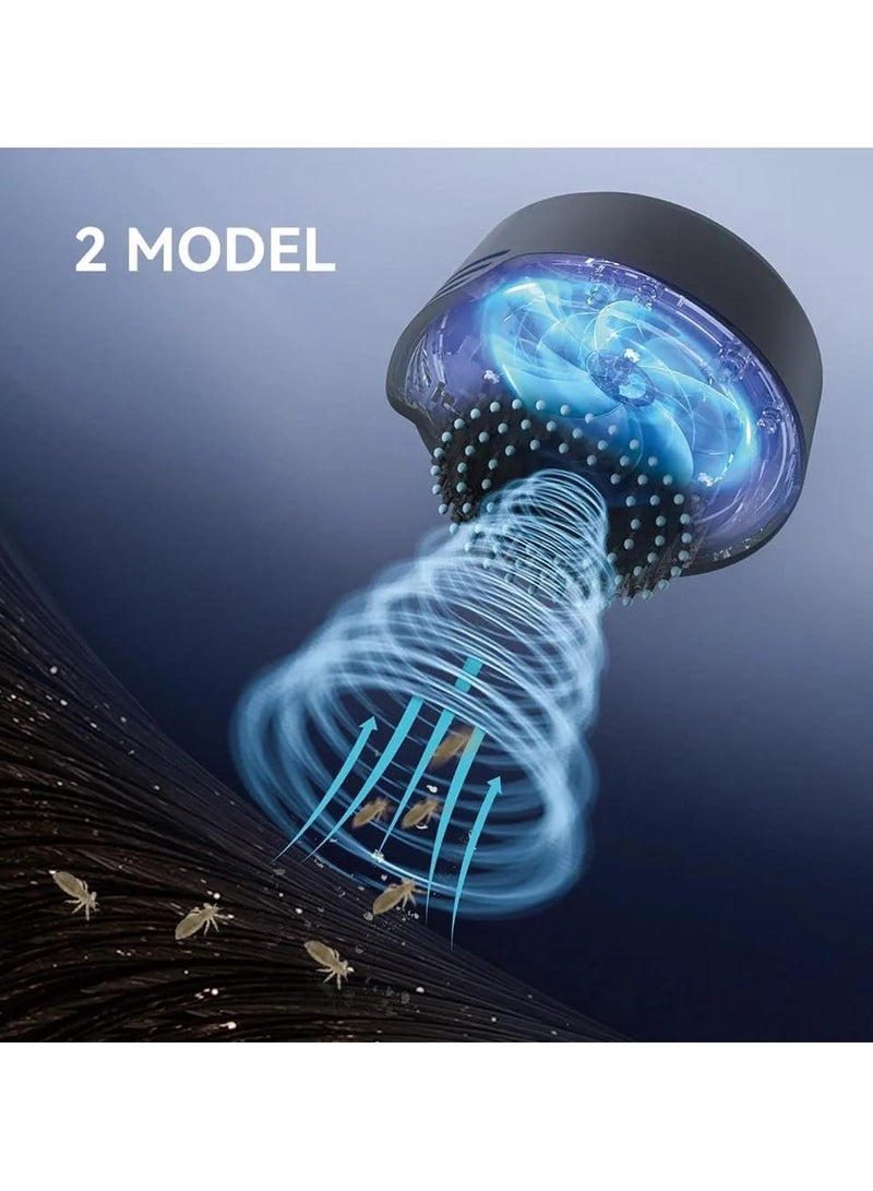 Electric Dandruff Comb Lice Comb Flea Comb Soft Mane Dandruff Brush for Dandruff Removal Electric Flea Comb for Kids Cats Dogs for Long Short Thick and Sparse Hair Soft Hair