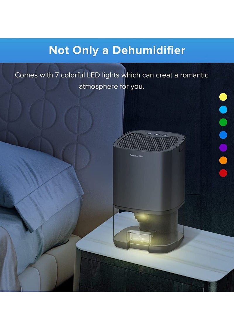 Dehumidifier Bathroom Dehumidifier Home Dehumidifier Bedroom Quiet Dehumidifier Small Portable Automatic Shut-off Dehumidifier for Basement Closet Kitchen Garage