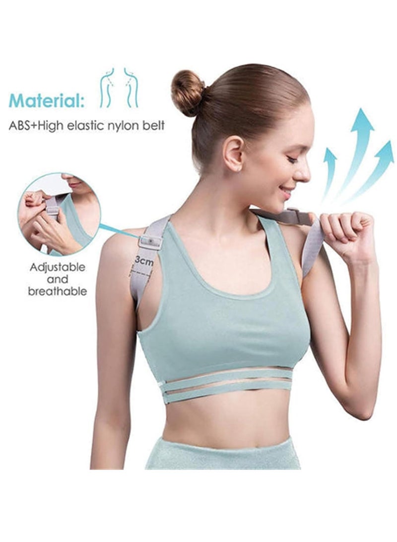 Smart Posture Corrector Upper Back Brace with Vibration Intelligent Posture Reminder Help to Keep Right Posture to Keep a Good Habit Posture Trainer for Women Kids Men