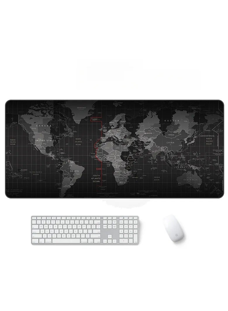 World Map Gaming Mouse Pad 800x300x3mm