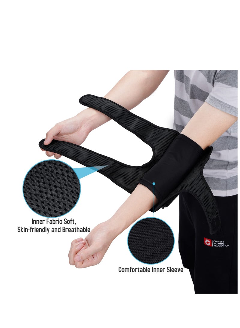 Adjustable Elbow Brace for Comfortable Night Support with Removable Splints for Cubital Tunnel Syndrome and Tendonitis