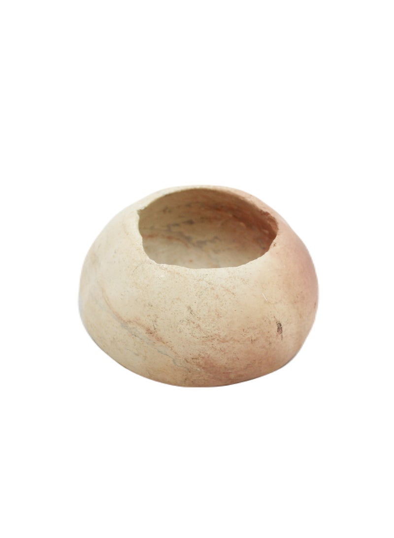 African Soft Stone Handmade Pumpkin Pot Model