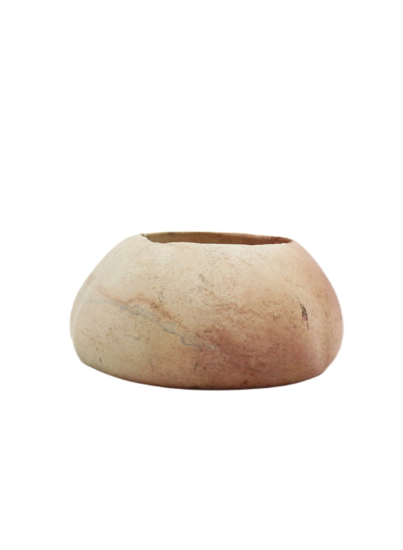 African Soft Stone Handmade Pumpkin Pot Model