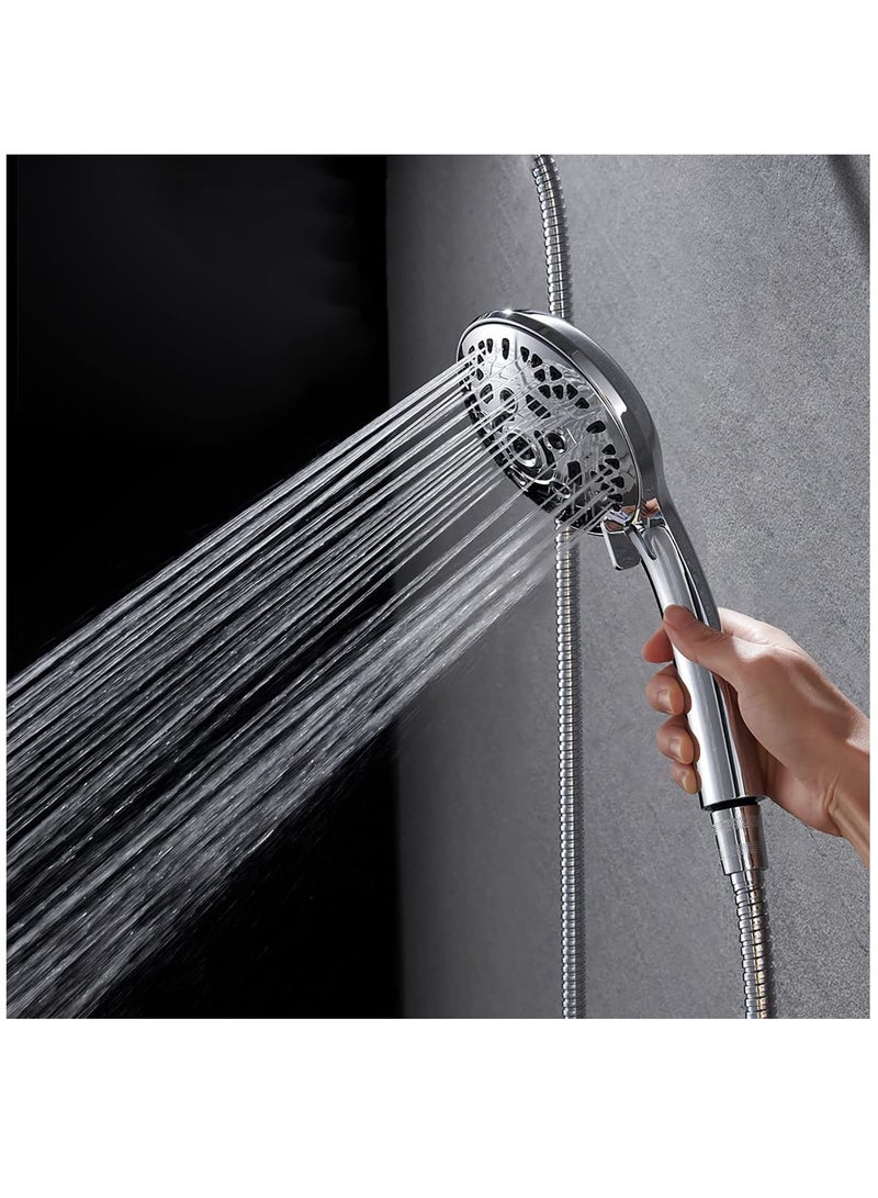 Handheld Shower Head with Filter, High Pressure Shower Head with Filter for Hard Water, Voolan 9 Spray Modes Detachable Shower Head with Upgraded Filter Water Softener, Energy Class A+++