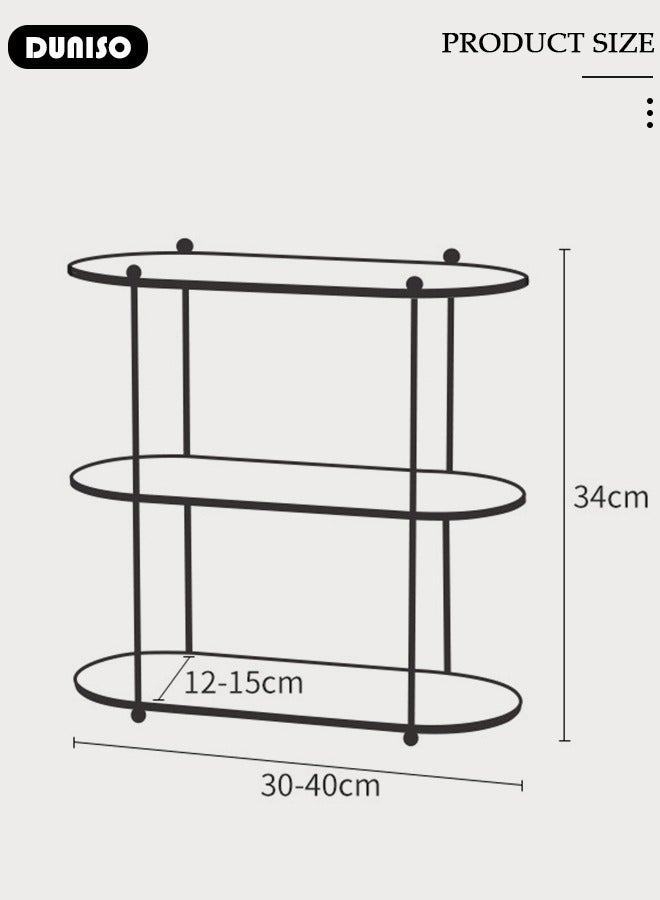 3-Tier Countertop Organizer, Acrylic Bathroom Organizer Countertop Vanity Organizer, Kitchen Spice Counter Organizers, Perfume Tray for Bedroom Skincare Storage Rack