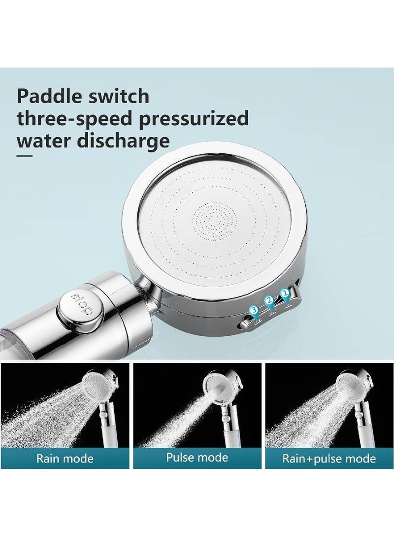 Filtered Hand Held Shower Head High Pressure Help Reduces Hair Loss Boost Skin Remove Chlorine Hard Water Filter Shower Head