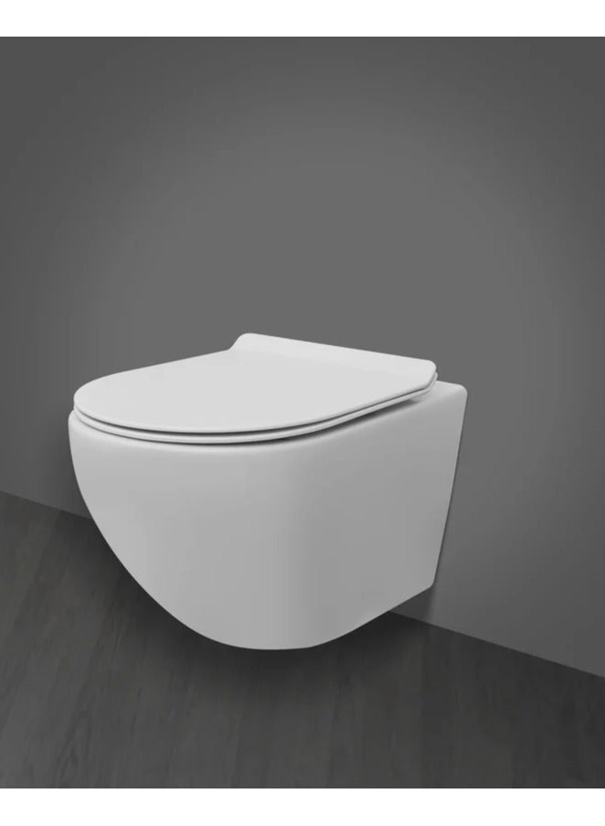 Italian wall-hung toilet, brand B Bagno, WCWH02, white colour