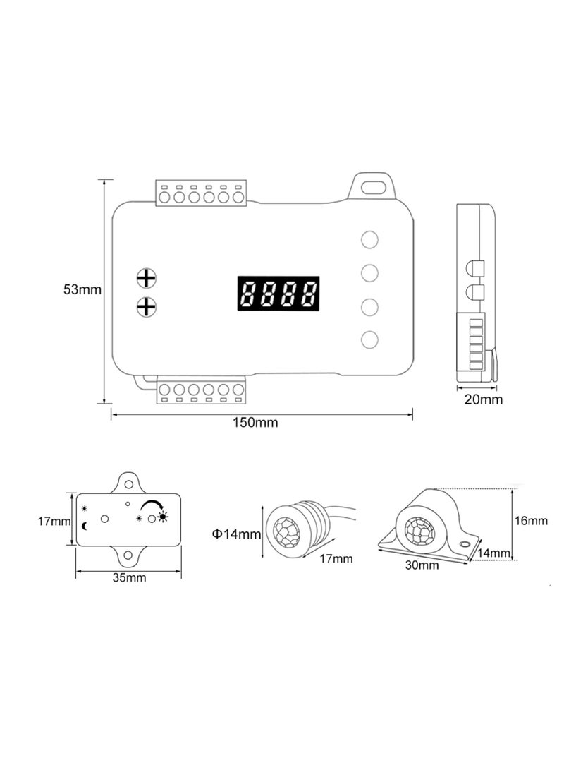 RGB LED Motion Sensor Stair Light Strip with 5m Length for Automatic Stairway Lighting Control