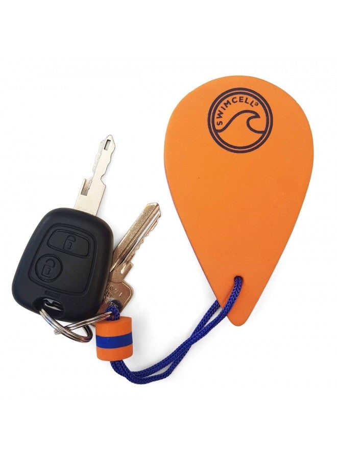 Swimcell Floating Keychain For Boat Keys Action Camera, Phone Case. Floats 60Gm In Water. 3 Times More Than A Marine Cork! Key Float Keyring Sailing Gift.