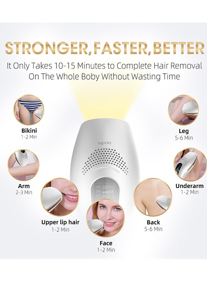 DEESS1 GP590 PLUS Unlimited Flashes Permanent Painless IPL Laser Hair Removal Device, Epilator With 1*HR Lamp