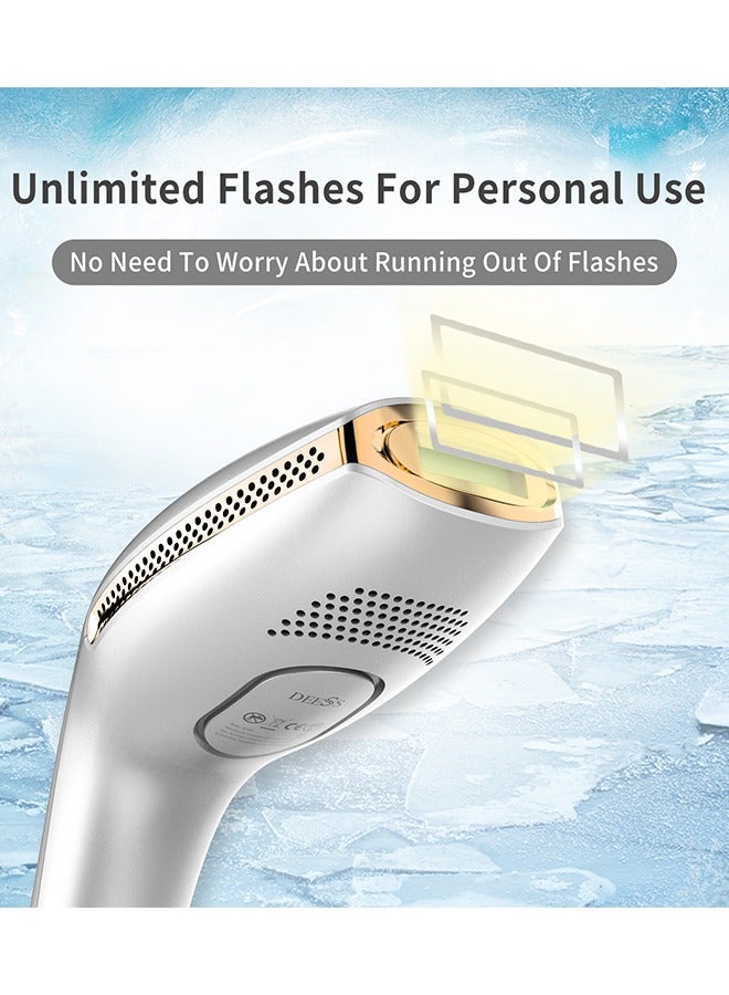 DEESS1 GP590 PLUS Unlimited Flashes Permanent Painless IPL Laser Hair Removal Device, Epilator With 1*HR Lamp