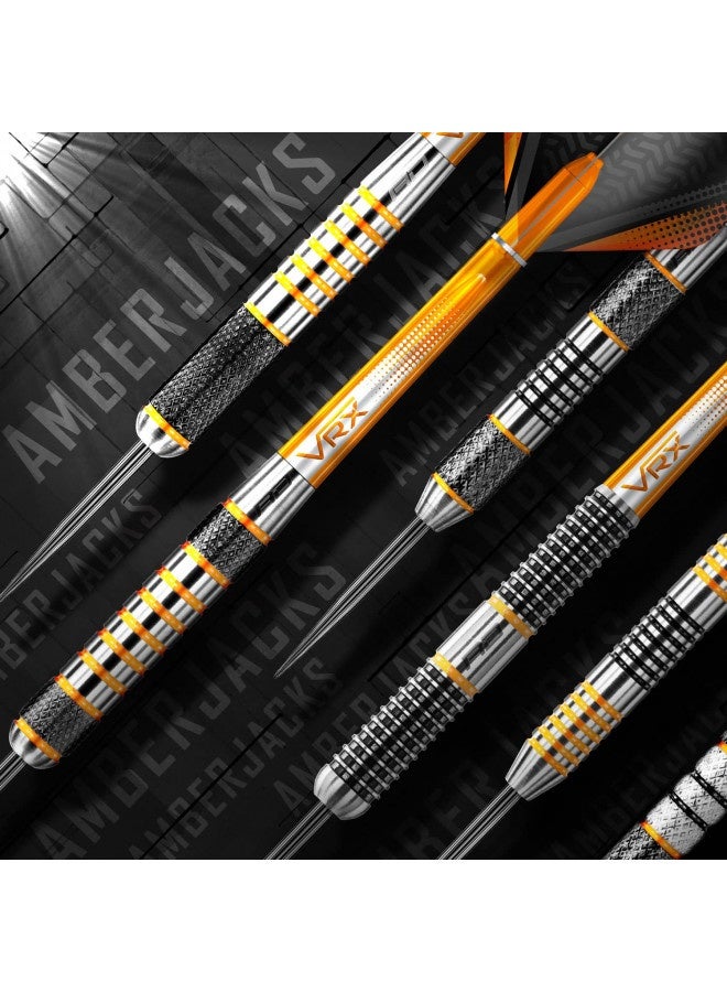 Red Dragon Amberjack 17: 24G Tungsten Darts Set With Flights And Stems