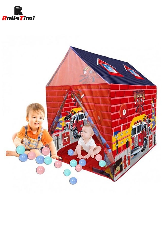 Children's Tents for Fire Station Play Indoor and Outdoor Games Pretend Playhouse