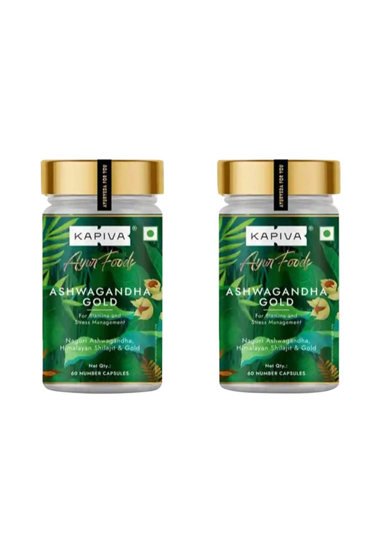 Ashwagandha Gold 60 Capsules, Pack Of 2