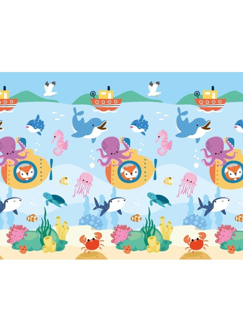 High quality baby floor play mat foldable portable animal printed playmat (180*200 cm)