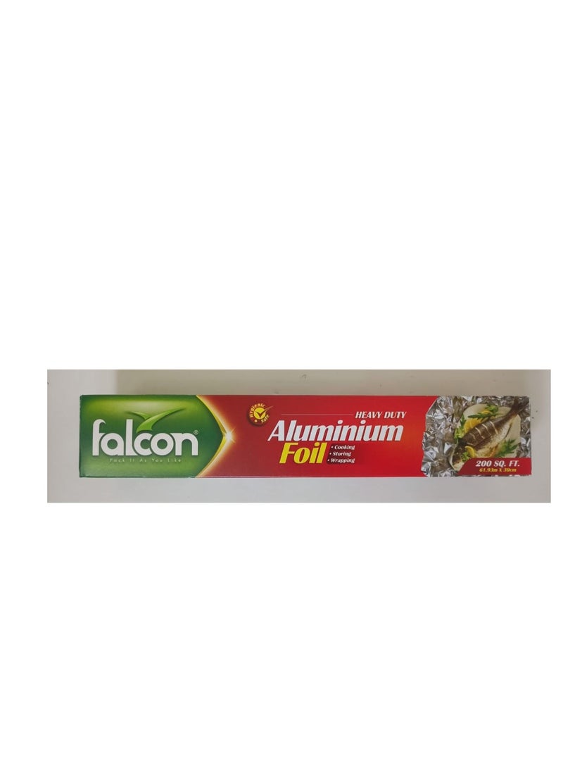 12 Pkt 1-Carton  X 200 SQ FalconAluminium Foil 61.93 X 30cm