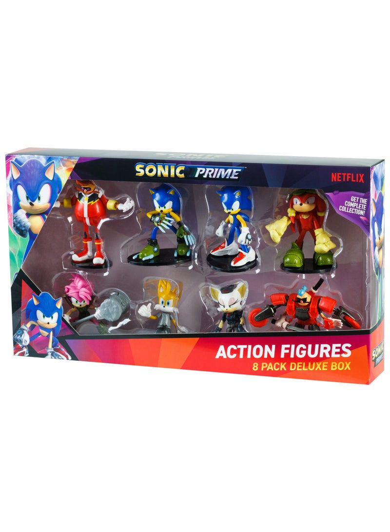 Sonic Articulated Action Figures 8 Pack Deluxe Box