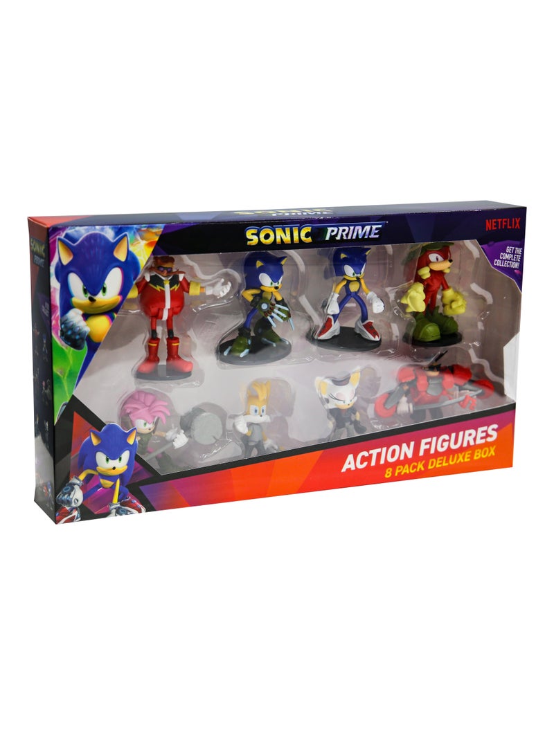 Sonic Articulated Action Figures 8 Pack Deluxe Box