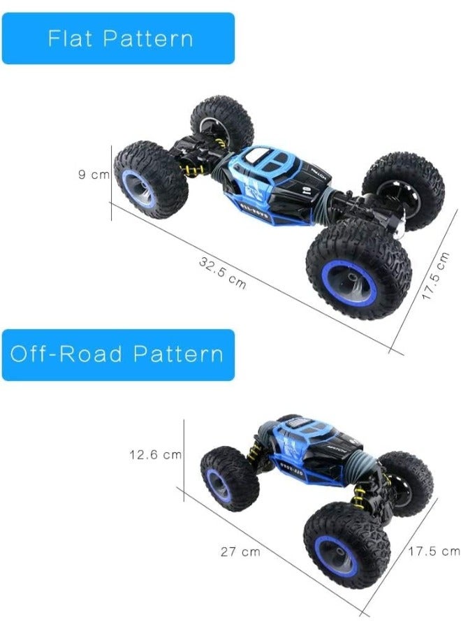 UD2169A 2.4G 1:16 4WD Double-Sided Stunt RC Car | One-Key Transform Monster Rock Crawler Off-Road Truck