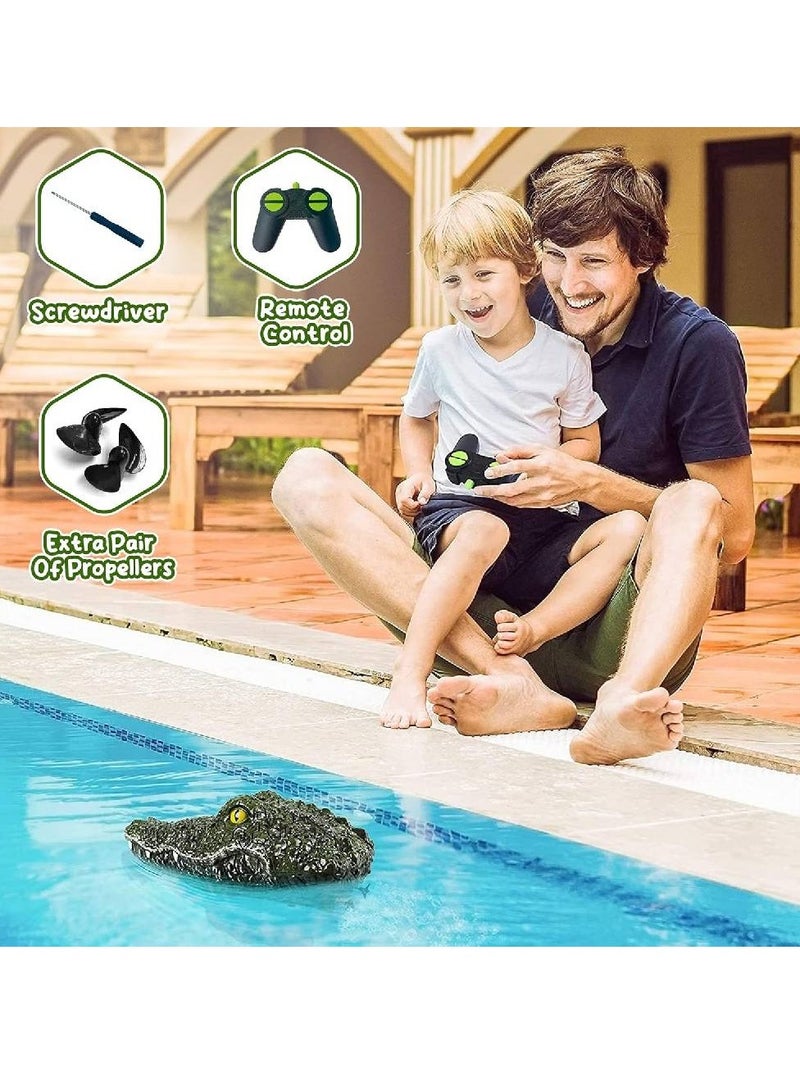 Remote Control Alligator Head Boat for Kids and Adults, Simulates The Speed and Movement of a Real Alligator, for Pools, Water Parks, Lakes and More, Includes Gator Head and Remote Control