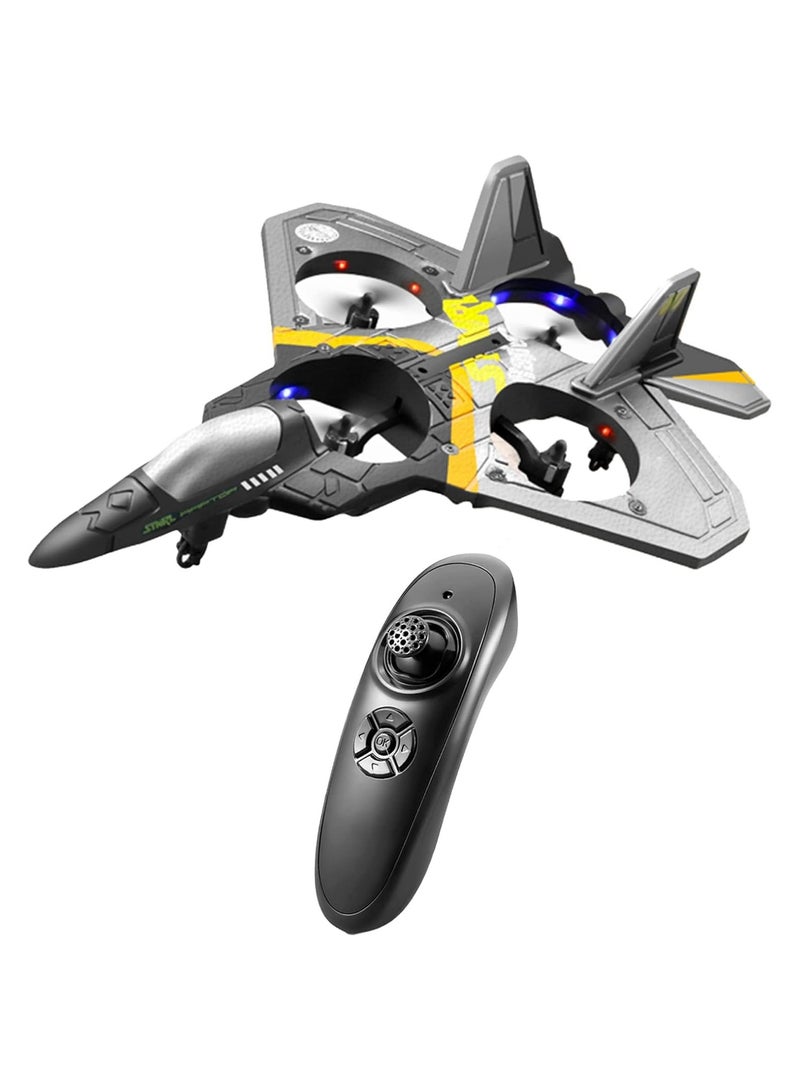 V17 Jet Fighter Stunt Remote Control Airplane 2.4GHz Remote Plane with 360°Stunt Spin Remote