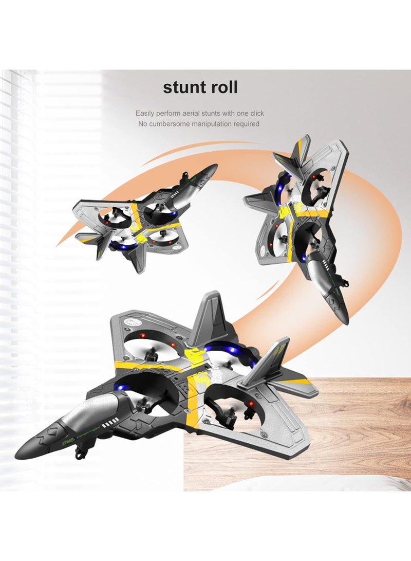 V17 Jet Fighter Stunt Remote Control Airplane 2.4GHz Remote Plane with 360°Stunt Spin Remote