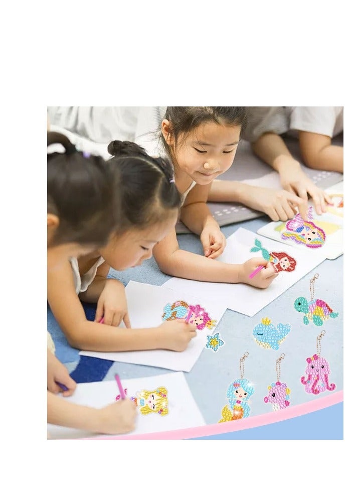 Astronaut Children's Diamond Brick Painting Toy DIY Sticker Puzzle Gift Box