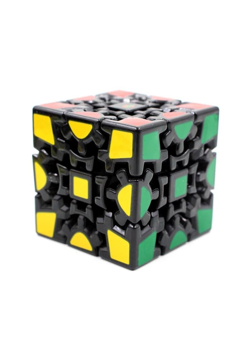 Magic Cube Gear 3x3 V1 Black Round Ball 3x3 Magic Speed Cube Stickerless