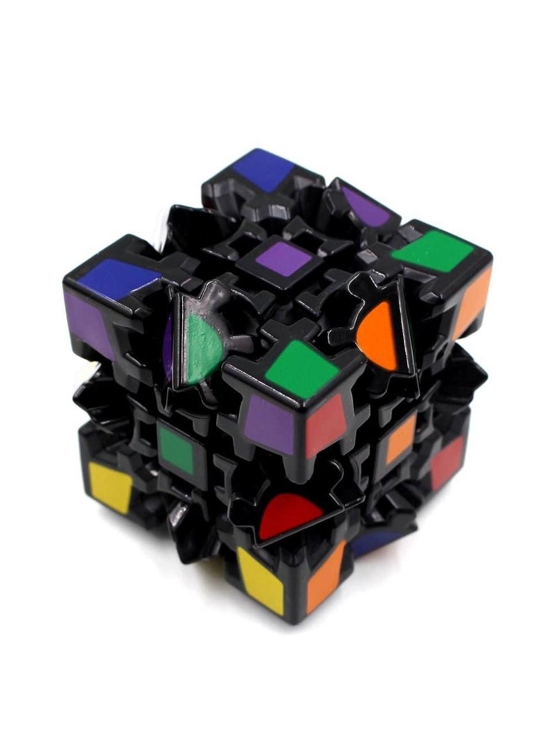 Magic Cube Gear 3x3 V1 Black Round Ball 3x3 Magic Speed Cube Stickerless