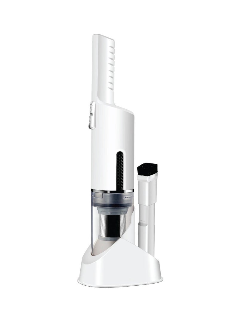 Cordless Vacuum Cleaner 90Watts / 7 Kpa Suction Power / Max 29min Working time / Dust Capacity: 0.2L / Washable Filter / Type-C Charging / RPM: 35000- White