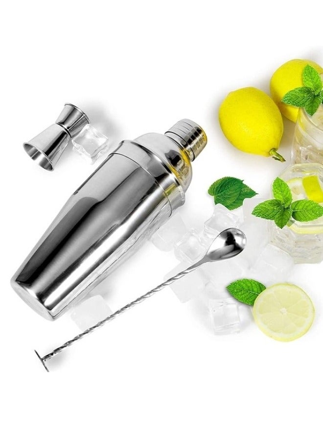 7-Piece Cocktail Shaker Set – Stainless Steel Professional Mixing Tools for Home and Bar Use