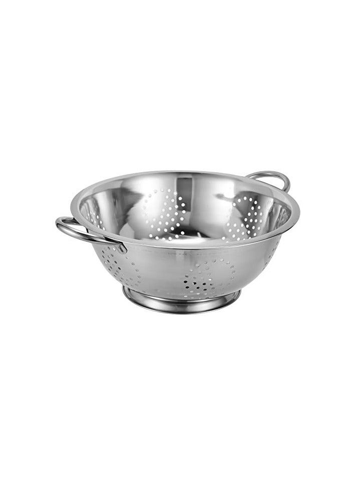 28 Cm , Silver, VC0005, RICE COLANDER , VEGETABLES COLANDER , FRUITS COLANDER