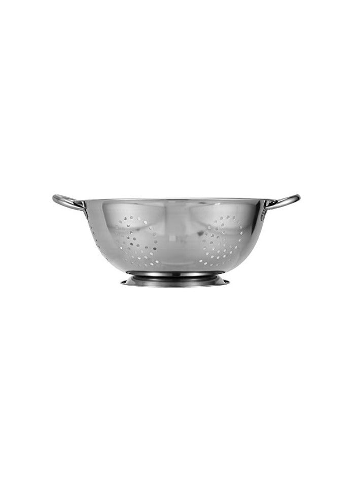 28 Cm , Silver, VC0005, RICE COLANDER , VEGETABLES COLANDER , FRUITS COLANDER