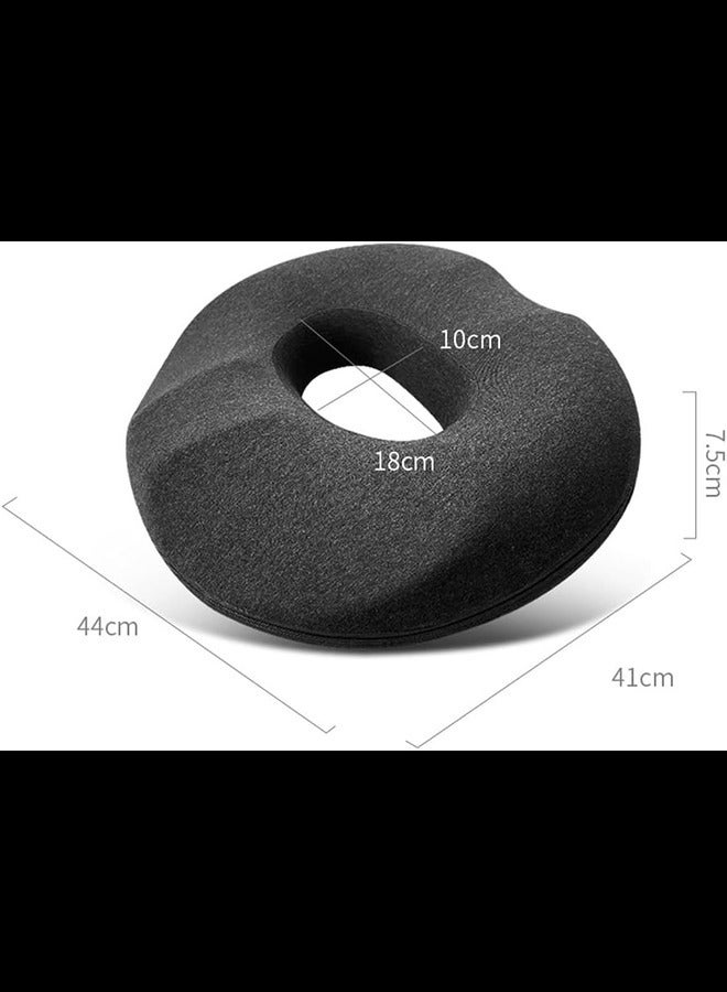 Donut Pillow for Tailbone Pain-100% Memory Foam Pain Relief Office Chair Cushion for Back,Sciatica, Orthopedic Surgery Recovery,Postpartum Pregnancy Seat Support (Color : Gray)