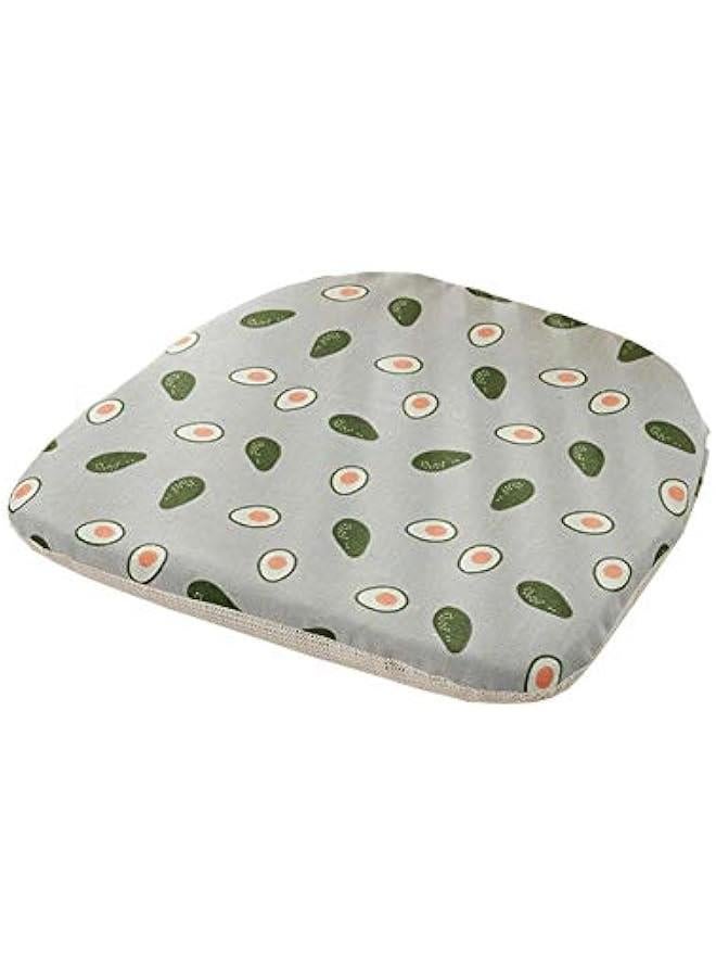 Dining Chair Pads Cotton Kitchen Chair Cushion Seating Pads (Avocado, Set of 2)