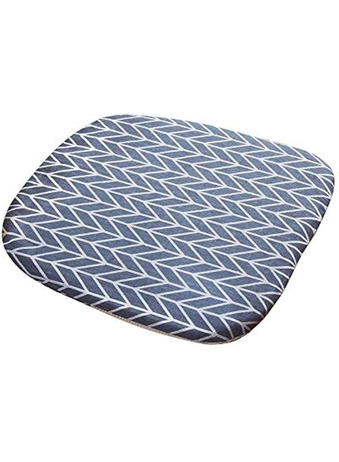 Cotton Chair Pad to Prevent Sliding Office Kitchen Car Chair Cushion Seat Pad (Gray 1, Set of 2)