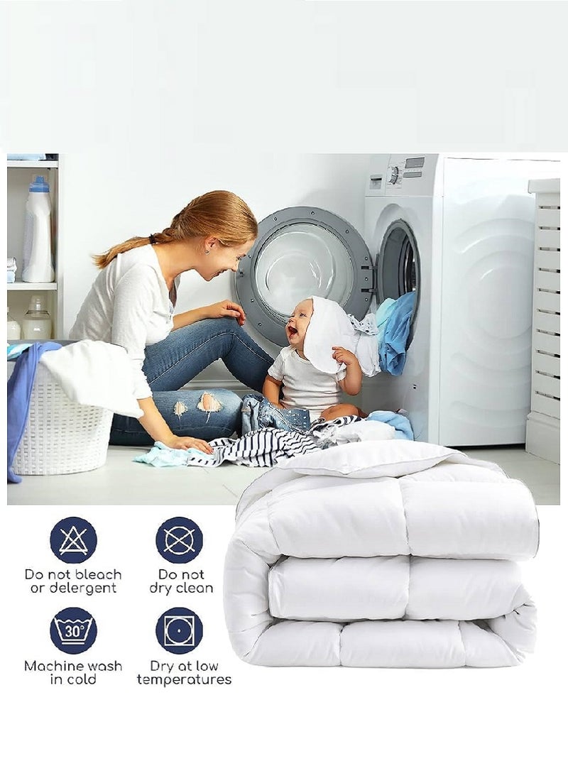 Premium Down Alternative -Duvet Insert Double Size Cotton White 240x260cm