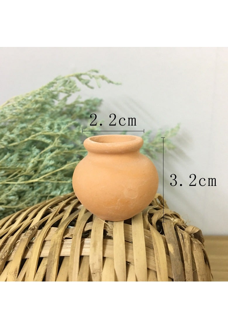 8 Pcs Mini Clay Pots Pottery, Planter Flower Terra Cotta for DIY Garden Plants and Office Desktop Windowsill Decoration, for Compact Nursery Wedding Home Succulent