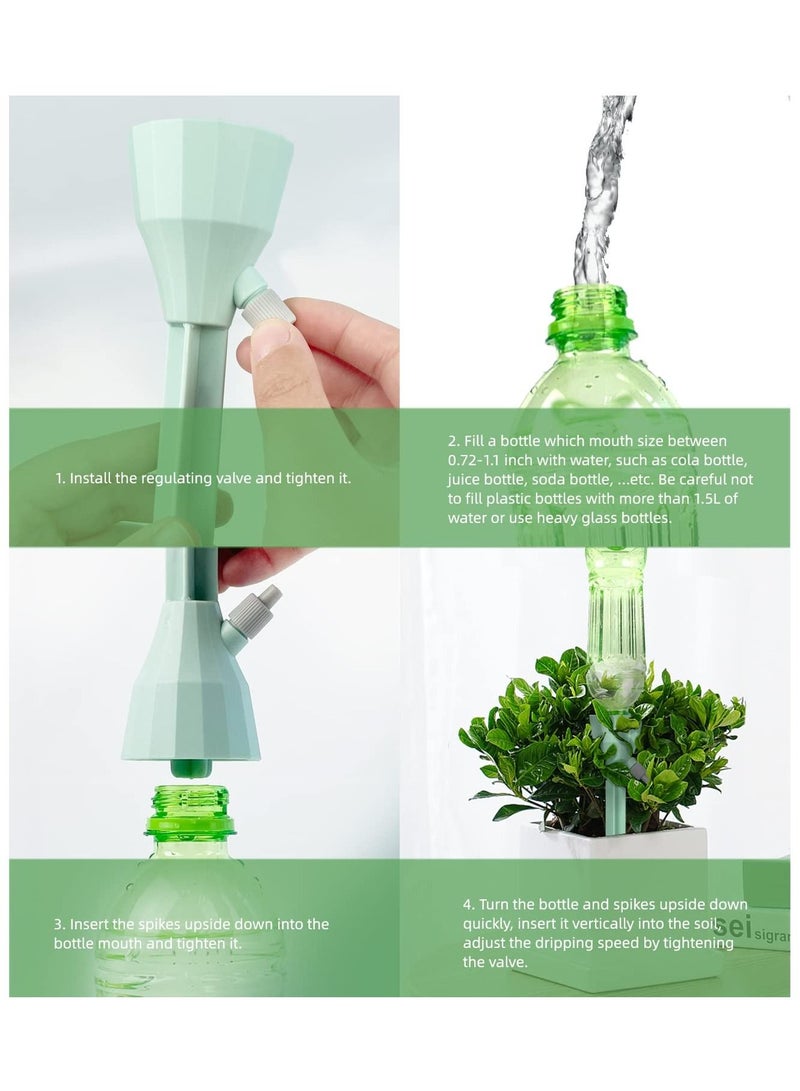Self Watering Spikes - 9 Pcs Plant Waterer with Slow Release Control Valve
