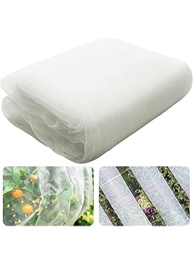 Garden Netting Pest Barrier, Durable Ultra Fine Bug Netting for Garden Protection Row Cover Raised Bed Screen Mesh Greenhouse Mosquito Net, Protecting Tree Plants Vegetable Flowers Fruits (9.8×13.2F