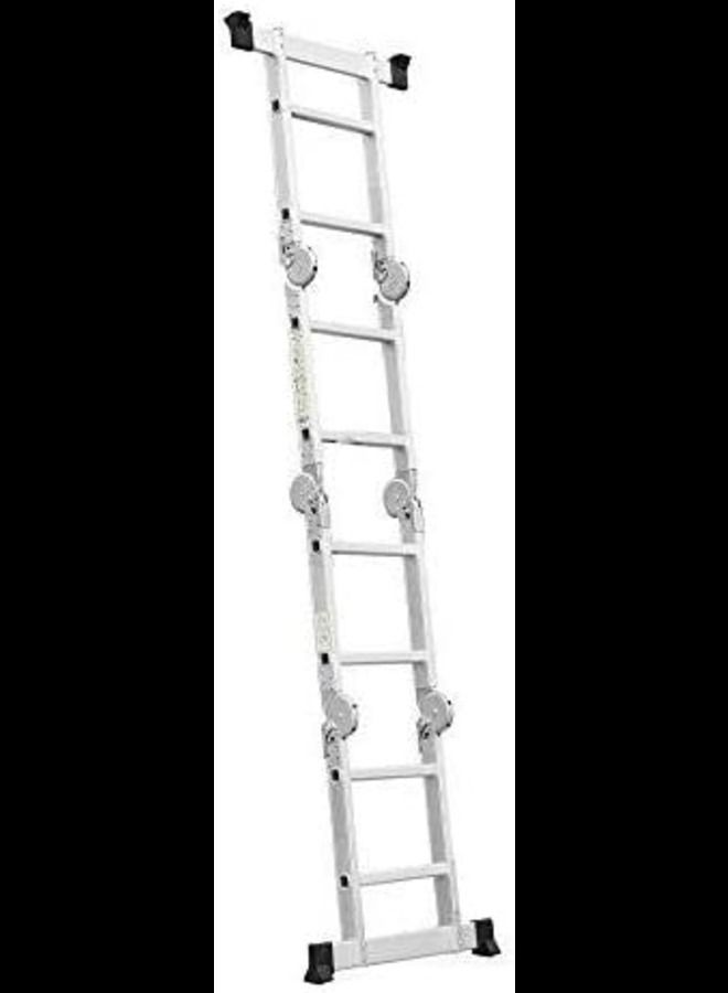 Multi Purpose 4x2 x 2.6m Foldable Aluminium Ladder 8 Rungs