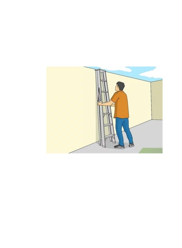 Multi Purpose 4x2 x 2.6m Foldable Aluminium Ladder 8 Rungs