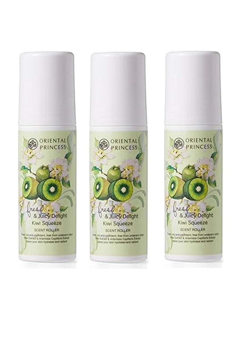 3Pc Fresh And Juicy Delight Kiwi Squeeze Deodorant