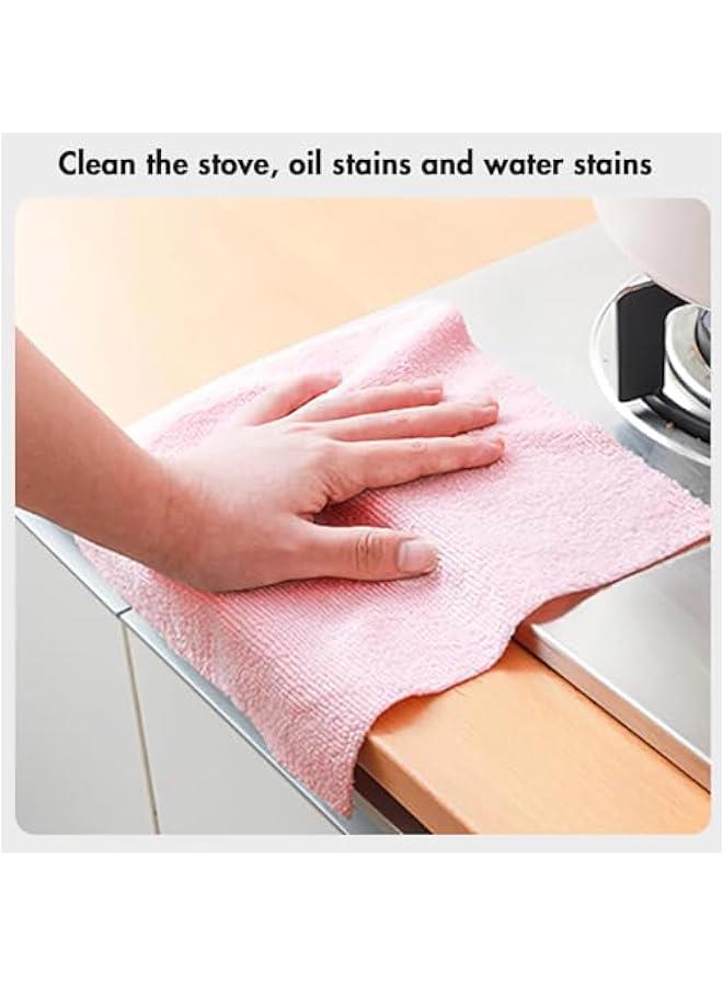 Reusable Dish Cloths, 2 Rolls 40 Packs Reusable Cleaning Rag Roll, 25 * 25cm Quick-Dry Microfiber Hand Tear Cloth All Purpose Cloth Roll Hand Towel Cloth for Kitchen Cloth