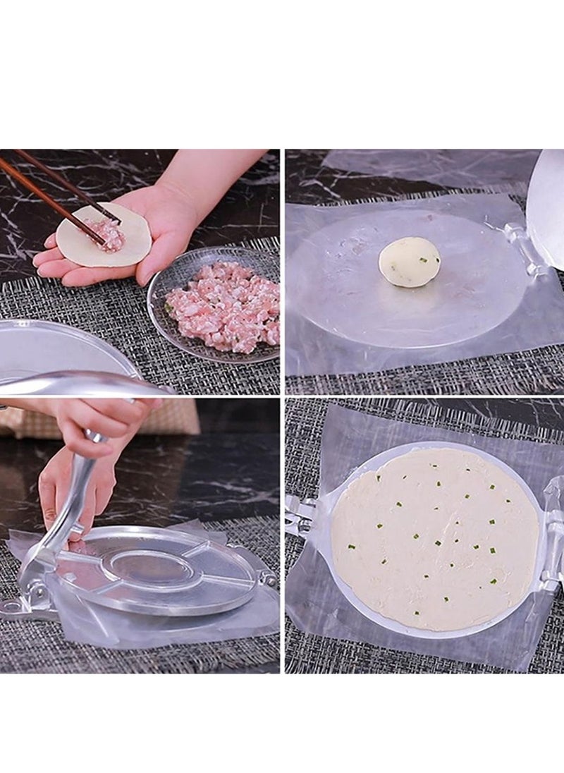 2 Pieces Tortilla Press Maker Roti Press Maker Stainless Steel Machine Puri Papad Maker Small Size 16cm