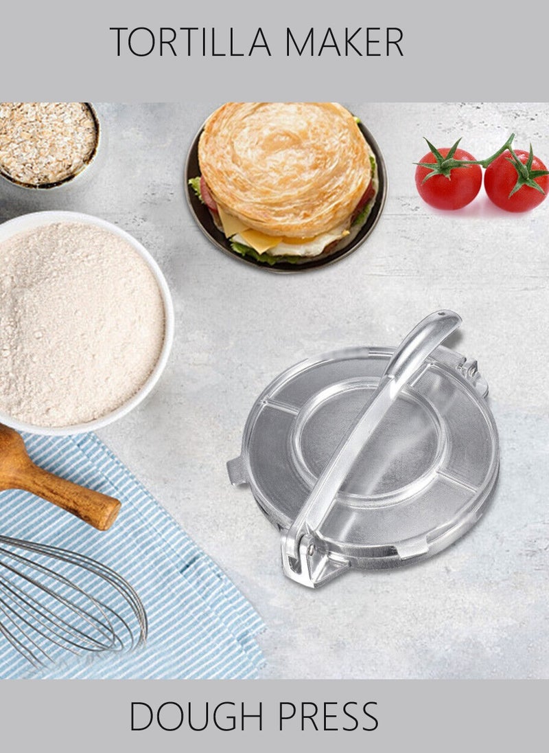 2 Pieces Tortilla Press Maker Roti Press Maker Stainless Steel Machine Puri Papad Maker Small Size 16cm