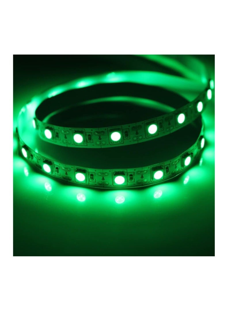 KNP 5m LED Strip Lights in Green Perfect for both indoor and outdoor applications these flexible LED strip lights offer an array of decorative and functional lighting options.