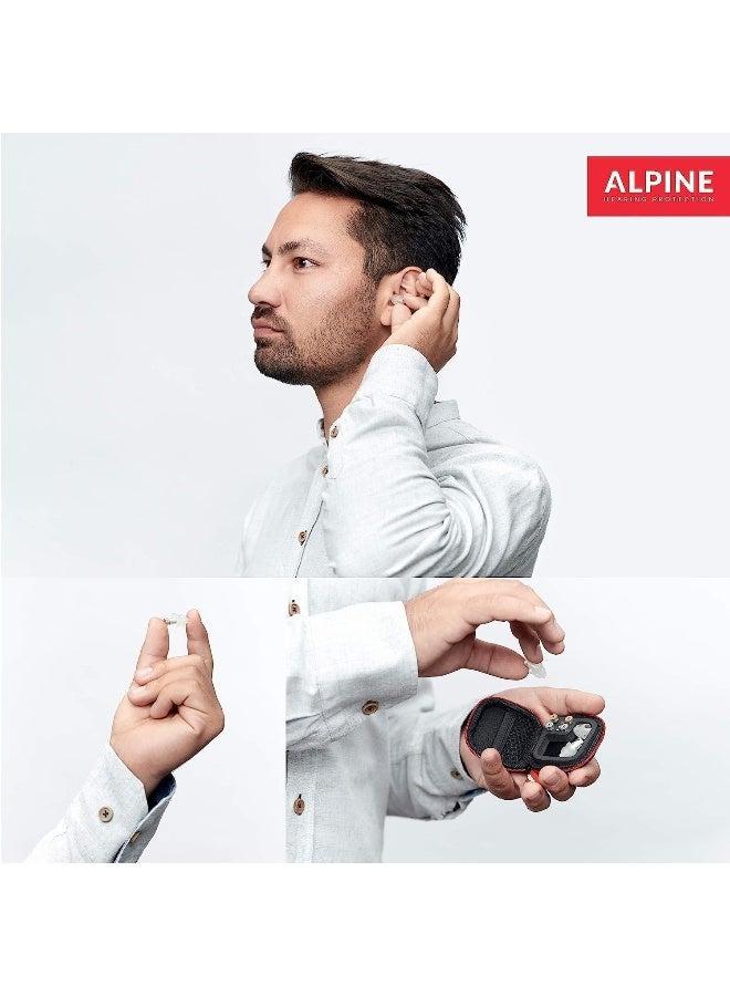 Alpine MusicSafe Pro High Fidelity Music Earplugs for Noise Reduction - 3 Interchangeable Premium Filter Sets - Professional Musician Hearing Protection - Hypoallergenic Reusable Soft Black Plugs