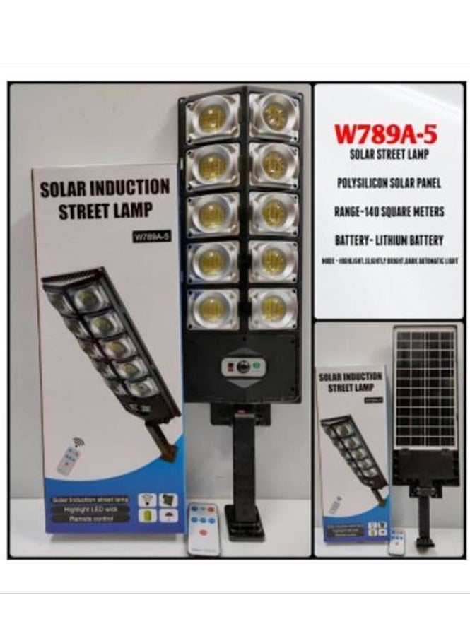 W789A-5 Two Rows Street Lamp Solar Powered Induction Garden Light