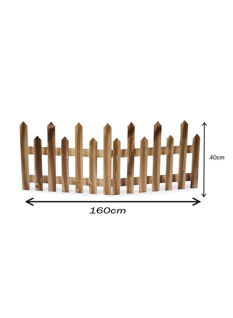 Wooden Tree Fence Partition Wall Decoration Family Garden Wedding Party Decoration Outdoor Lawn Stakes Plants Flower Bed Edging Interlocking Panels